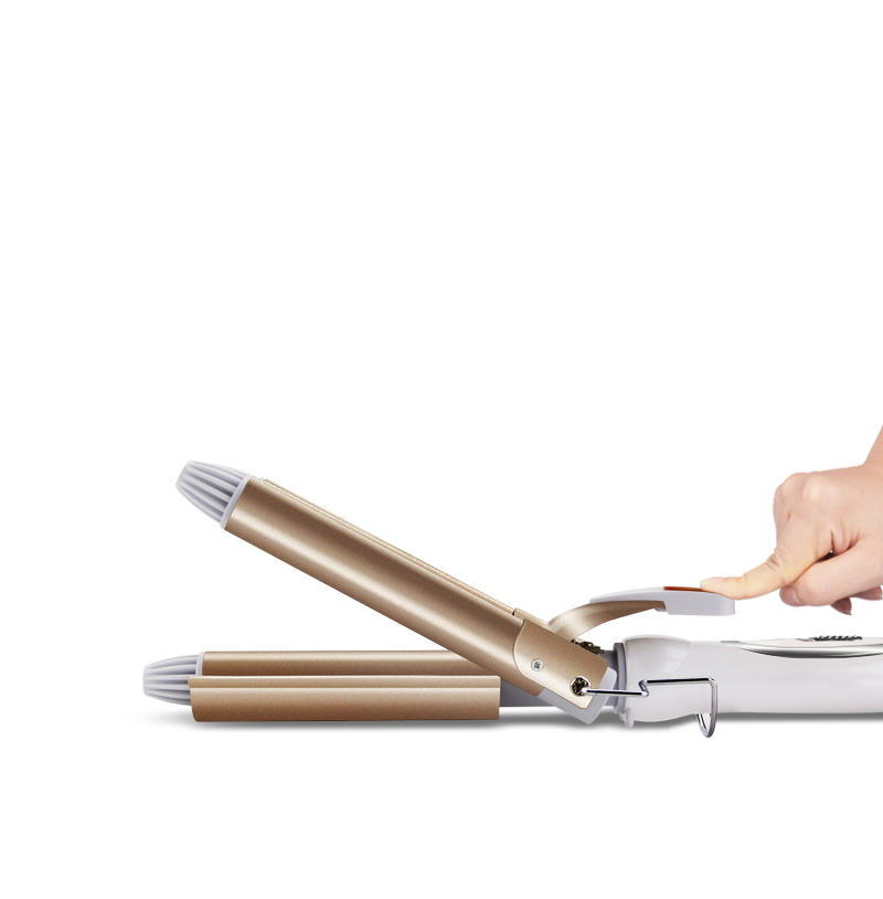 Triple Barrel Professional Hair Curling Iron