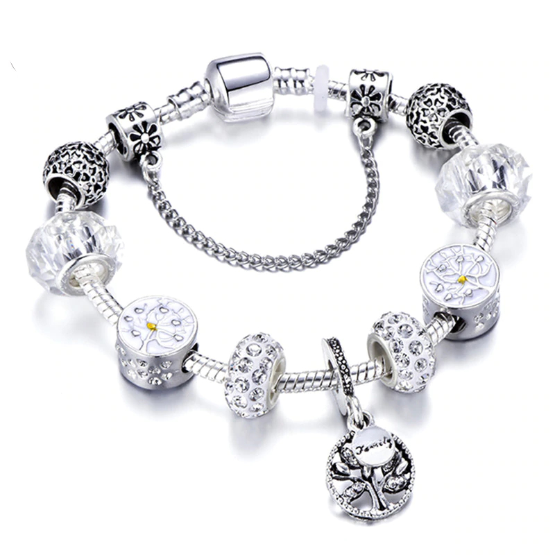 Women's Silver Charm Bracelet